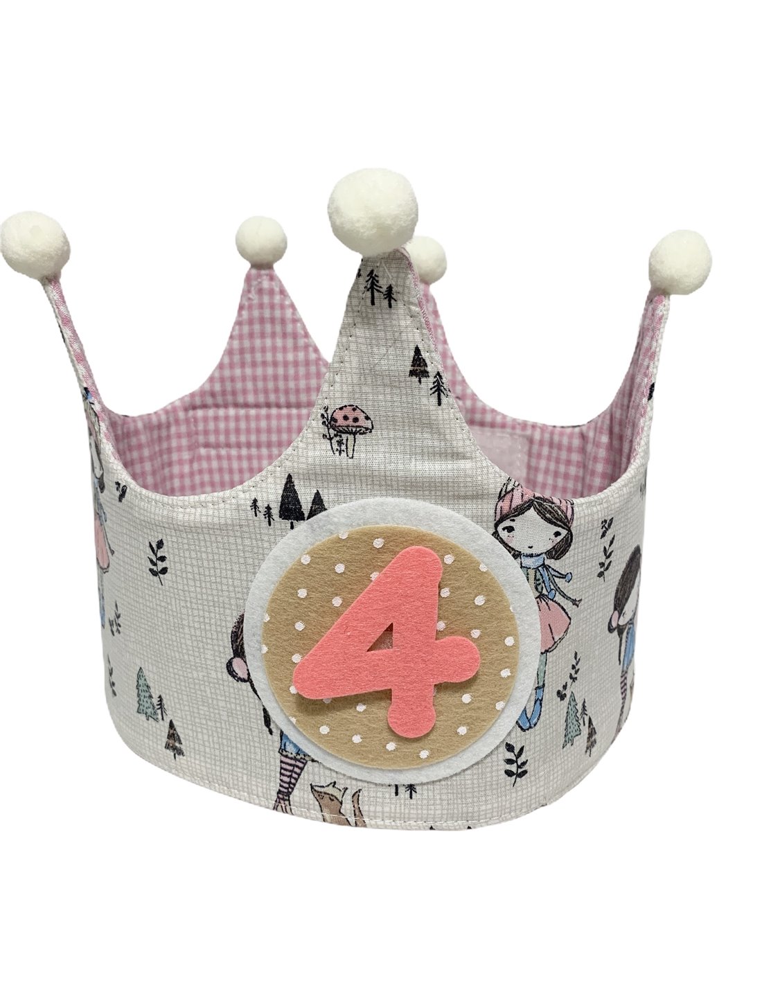 corona-tela-nina-en-el-bosque