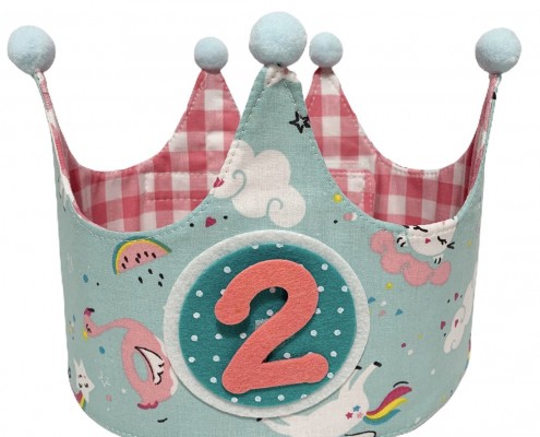 corona-tela-unicornios-y-flamencos