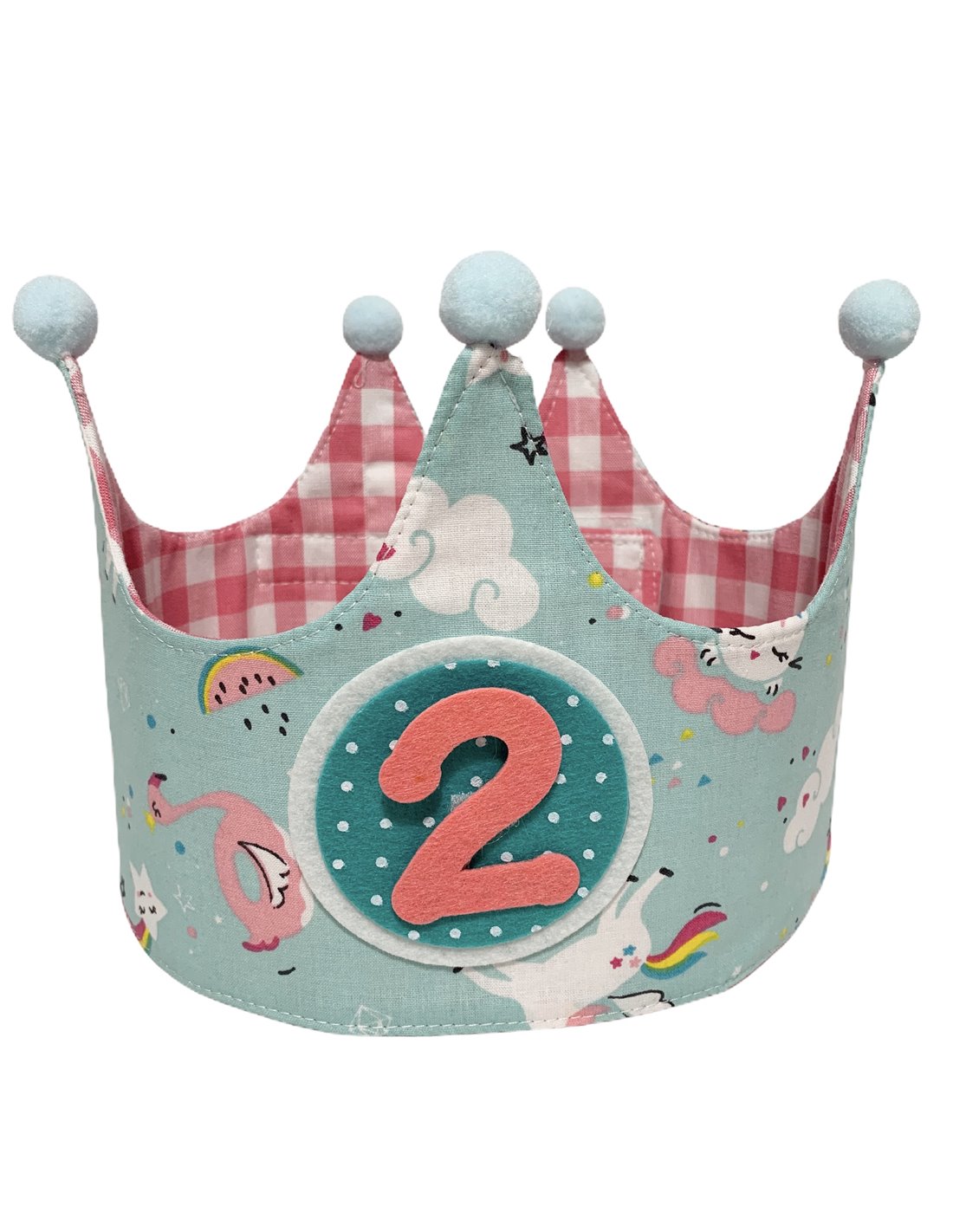 corona-tela-unicornios-y-flamencos